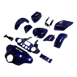 HR3 Zephyr Blue / Black Sunglo Street Glide Special Fairing Kit