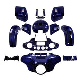 HR3 Zephyr Blue / Black Sunglo Street Glide Special Fairing Kit
