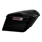 HR3 Dark Slate Candy / Arctic Black CVO Stretched Saddlebags with Speaker Lids For 14-23 Harley Touring