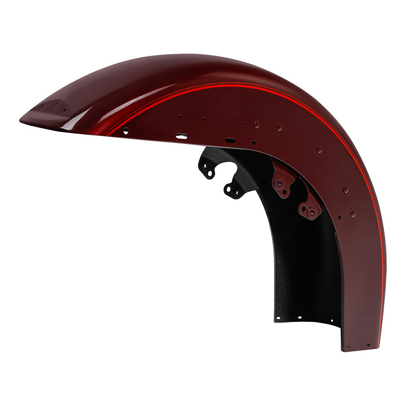 HR3 Mysterious Red Sunglo  Motorcycle Front Mudguard Fender (can be installed with lighting)