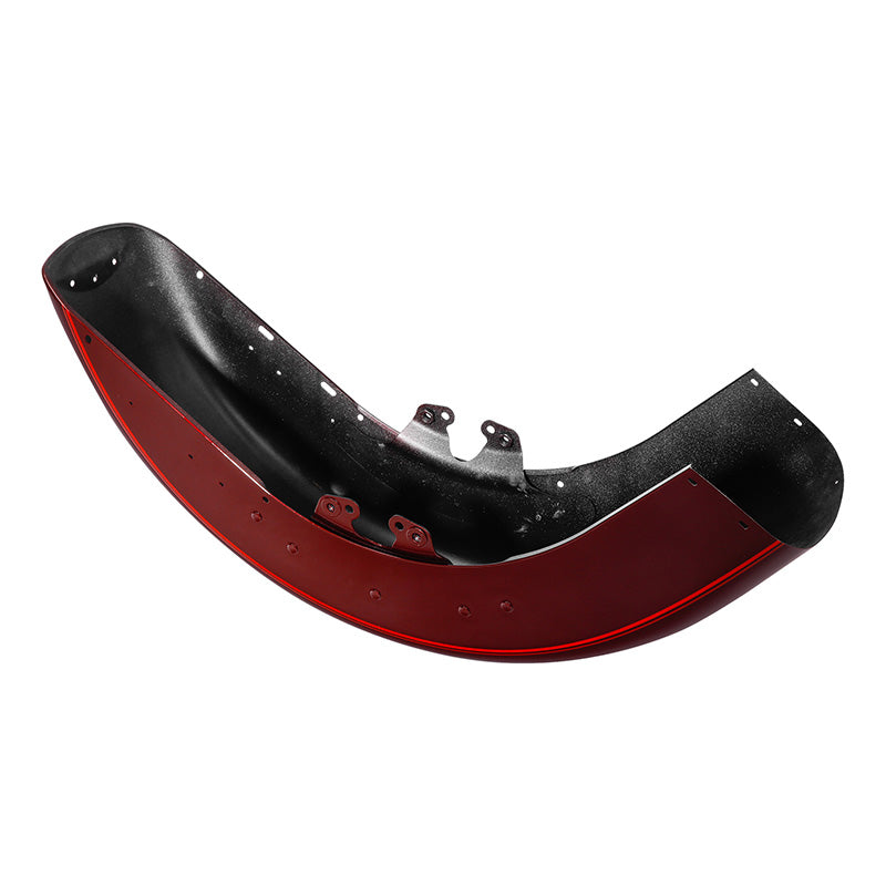HR3 Mysterious Red Sunglo  Motorcycle Front Mudguard Fender (can be installed with lighting)