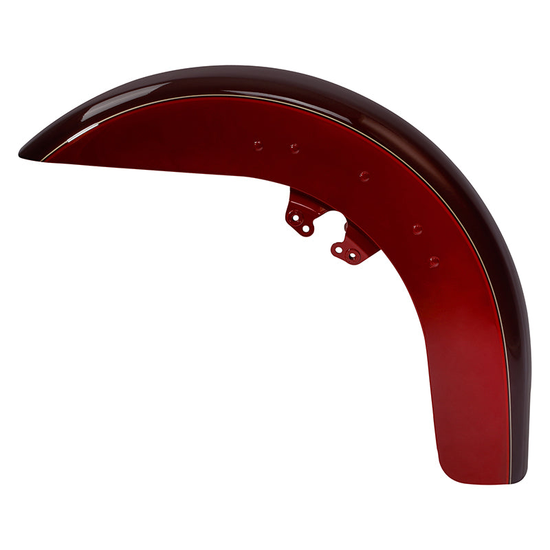 HR3 Mysterious Red Sunglo/ Velocity Red Sunglo Motorcycle Front Mudguard Fender