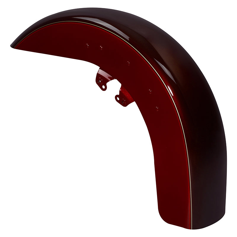HR3 Mysterious Red Sunglo/ Velocity Red Sunglo Motorcycle Front Mudguard Fender