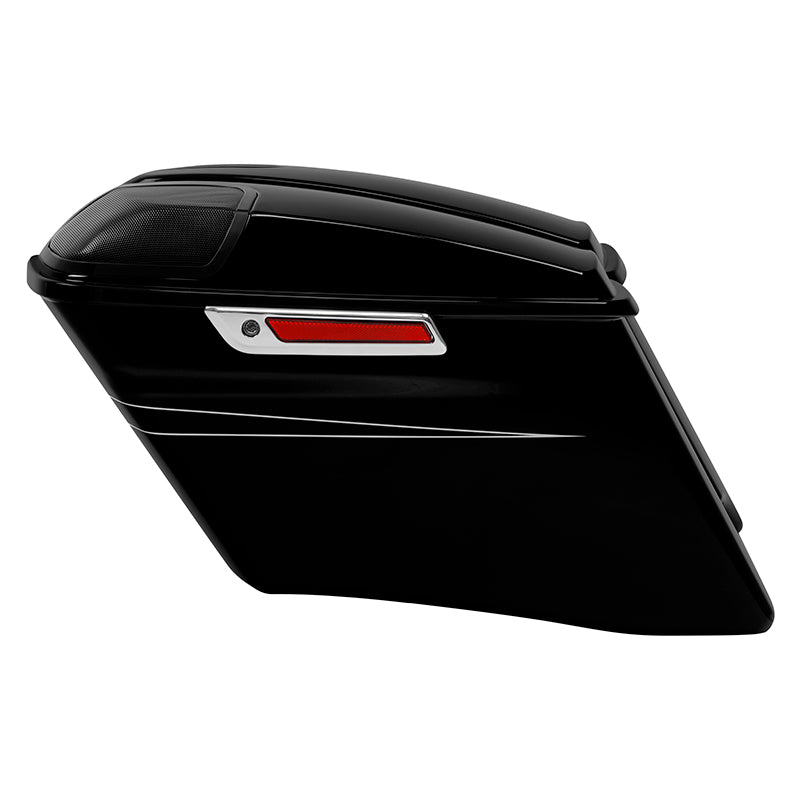 HR3 Vivid Black 2015 Special CVO Stretched Saddlebags with Speaker Lids