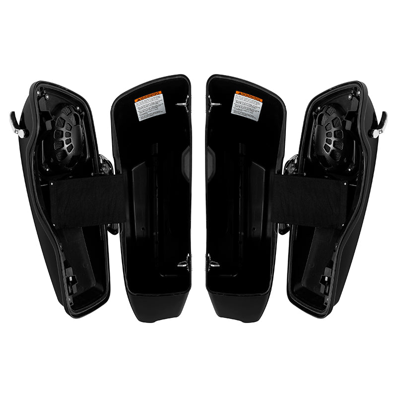 HR3 Vivid Black 2015 Special CVO Stretched Saddlebags with Speaker Lids