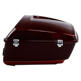 HR3 Mysterious Red Sunglo/ Velocity Red Sunglo King Size Tour Pack Luggage with Speaker Cut Outs For 14-24 Harley Touring