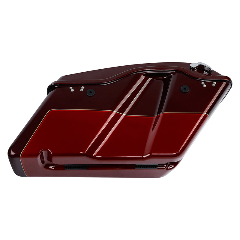 HR3 Mysterious Red Sunglo/ Velocity Red Sunglo Hard Saddlebags (Regular)