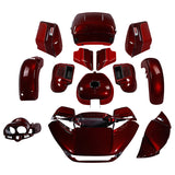 HR3 Mysterious Red Sunglo/ Velocity Red Sunglo Road Glide Limited Fairing Kit