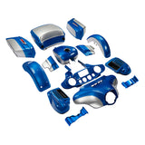 HR3 Electric Blue / Silver Fortune Complete Body Fairing Kit For Harley Ultra Limited  FLHTK 14-23