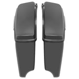 HR3 Industrial Gray CVO Stretched Saddlebags For 14-23 Harley Touring