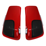 HR3 Billiard Red CVO Stretched Saddlebags with Speaker Lids For 14-23 Harley Touring