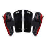 HR3 Billiard Red CVO Stretched Saddlebags with Speaker Lids For 14-23 Harley Touring