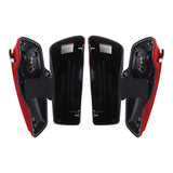 HR3 Billiard Red 5" Stretched Extended Saddlebags with speaker lids For Harley Touring 2014-2023