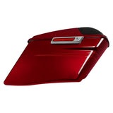 HR3 Velocity Red Sunglo 2017S CVO Stretched Saddlebags with Speaker Lids