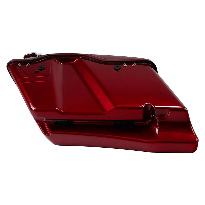 HR3 Velocity Red Sunglo 2016S CVO Stretched Saddlebags with Speaker Lids