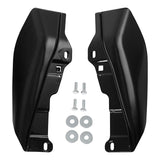 HR3 Black Quartz Mid-Frame Air Deflectors For Harley Touring and Trike Models 09-24