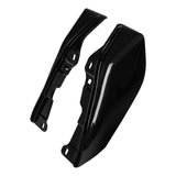 HR3 Black Quartz Mid-Frame Air Deflectors For Harley Touring and Trike Models 09-24