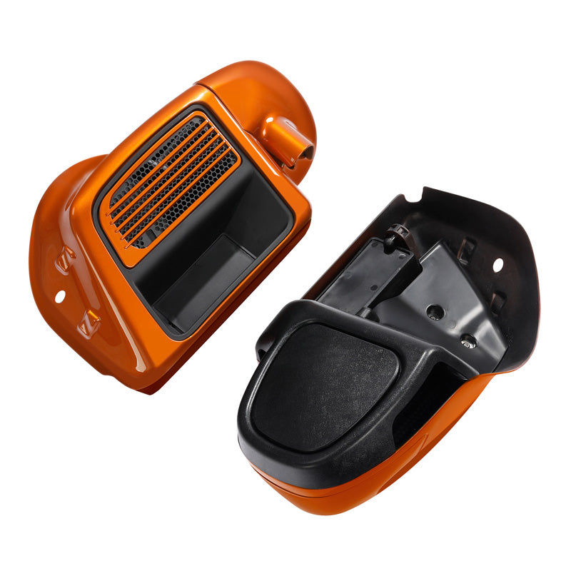 HR3 Scorched Orange / Black Denim Vented Lower Fairing Kit (Fits water cooled models)