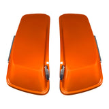 HR3 Scorched Orange / Black Denim Hard Saddlebags (Regular)