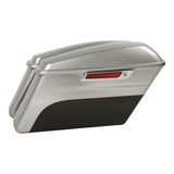 HR3 Silver Fortune / Sumatra Brown Hard Saddlebags Harley Hard Bags (Regular) For 14-23 Harley Touring