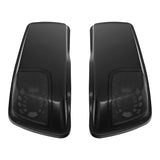 HR3 Black Denim Saddlebag Lids With 5" x 7" Speaker Cutouts