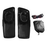 HR3 Vivid Black 6 X 9" Saddlebags Lid Speaker Cutouts W/ Grill Fit For Harley Touring 2014-2022