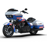 HR3 Patriotic Red White And Blue Complete Body Fairing Kit  For Harley Road Glide FLTRX 15-23