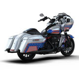 HR3 Patriotic Red White And Blue Complete Body Fairing Kit For Harley Road Glide Special FLTRXS 15-23