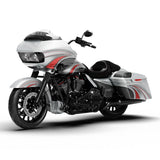 HR3 Candy Red / Silver Honeycomb Fade Complete Body Fairing Kit For Harley CVO Road Glide  FLTRXSE 15-23