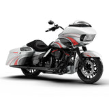 HR3 Candy Red / Silver Honeycomb Fade Complete Body Fairing Kit For Harley CVO Road Glide  FLTRXSE 15-23