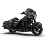 HR3 Gold / Black Geometric Shape Fade Complete Body Fairing Kit For Harley Street Glide FLHX 14-23