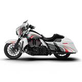 HR3 Candy Red / Silver Honeycomb Fade Complete Body Fairing Kit For Harley CVO Street Glide FLHXSE 14-23