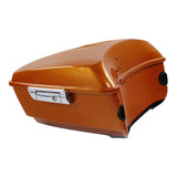 HR3 Amber Whiskey / Vivid Black King Size Tour Pack Luggage with Speaker Cut Outs For 14-24 Harley Touring