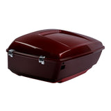 HR3 Mysterious Red Sunglo/ Velocity Red Sunglo King Size Tour Pack Luggage with Speaker Cut Outs For 14-24 Harley Touring