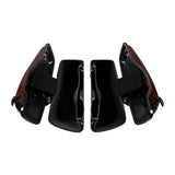 HR3 Auburn Sunglo & Black Hole With Rich Bourbon Hard Saddlebags  (Regular)For 14-23 Harley Touring