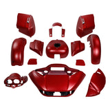 HR3 Wicked Red Denim Complete Body Fairing Kit For Harley Road Glide Special FLTRXS 15-23