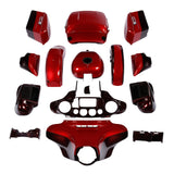 HR3 Wicked Red / Twisted Cherry Complete Body Fairing Kit For Harley Ultra Limited  FLHTK 14-23