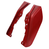 HR3 Wicked Red Denim Mid Frame Air Heat Deflectors For Harley Touring and Trike Models 17-24