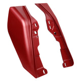 HR3 Wicked Red Denim Mid Frame Air Heat Deflectors For Harley Touring and Trike Models 17-24