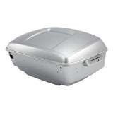 HR3 Brilliant Silver Pearl King Size Tour Pack Luggage with Speaker Cut Outs For 14-24 Harley Touring