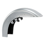 HR3 Brilliant Silver Pearl Motorcycle 18" Front Mudguard Fender (can be installed with lighting) For Harley Touring Electra Glide Ultra Limited Tri Glide 14-23