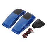 HR3 Electric Blue 6 X 9" Saddlebags Lid Speaker Cutouts W/ Grill For Harley Touring Models 2014-2023