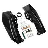 HR3 Dark Slate Candy / Arctic Black Mid-Frame Air Deflectors For Harley Touring and Trike Models 17-24