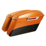 HR3 Amber Whiskey / Vivid Black Hard Saddlebags (Regular) For 14-23 Harley Touring