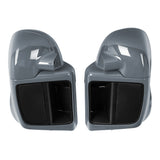 HR3 Gunship Gray Vented Lower Fairing Kit With 6.5" Speaker Pods For Harley Touring models 2014-2024