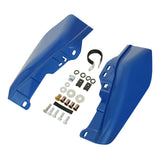 HR3 Electric Blue  Mid Frame Air Heat Deflectors For Harley Touring and Trike Models 17-24