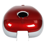 HR3 Wicked Red / Barracuda Silver Fuel Gas Tank For 2008-2023 Harley Touring Models