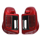 HR3 Wicked Red Vented Lower Fairing Kit For Harley Touring Models 2014-2023 (Fits water cooled models)