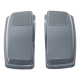 HR3  Gunship Gray 6 X 9" Saddlebags Lid Speaker Cutouts W/ Grill Fit For Harley Touring 2014-2022