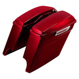 HR3 Velocity Red Sunglo 2016S 5" Stretched Extended Saddlebags For Harley Touring 2014-2023